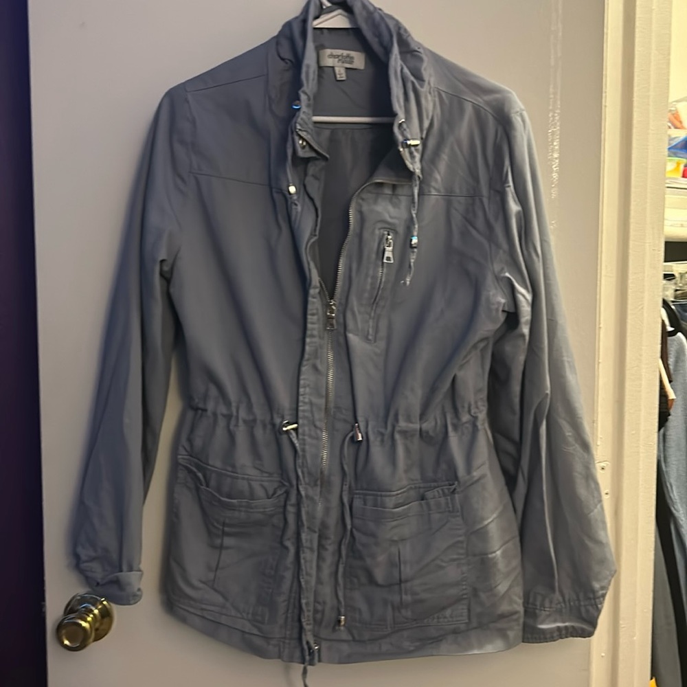 Grey Charlotte Russe jacket size large 😊👍🏾